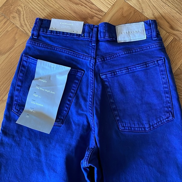 Everlane The Way-High Jean Straight Fit Size 26 Tall (Length 29 1/2”) NWT - Picture 3 of 5